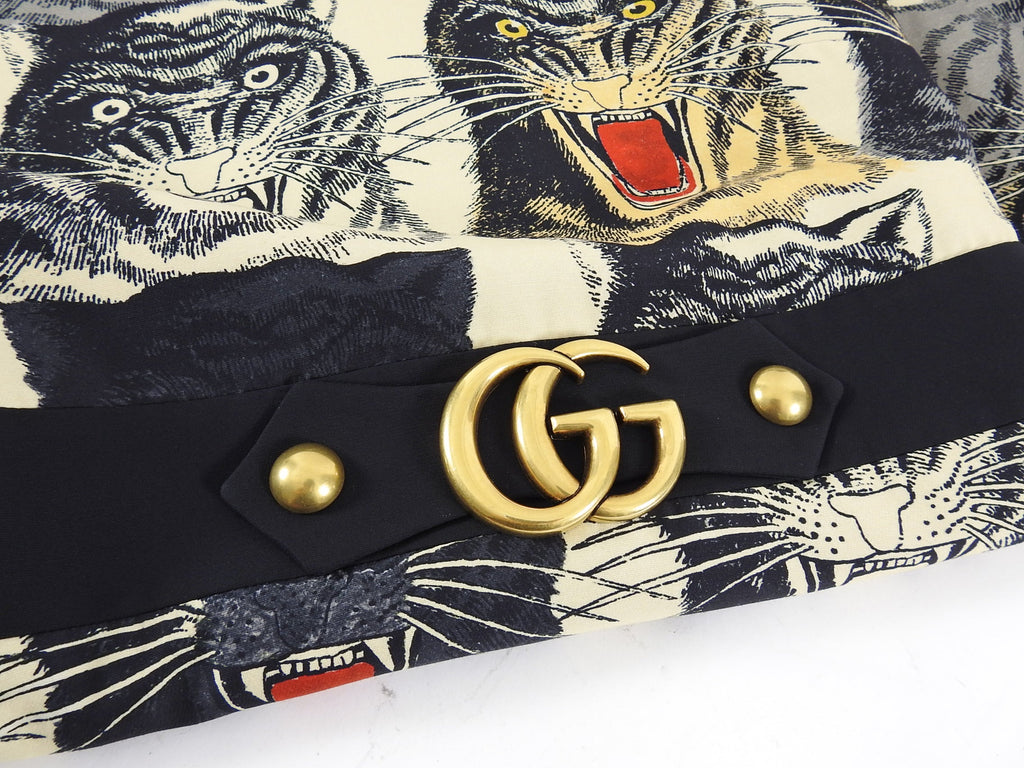 Gucci Tiger Head Design GG Marmont Sleeveless Dress - IT44 / 8 / 10