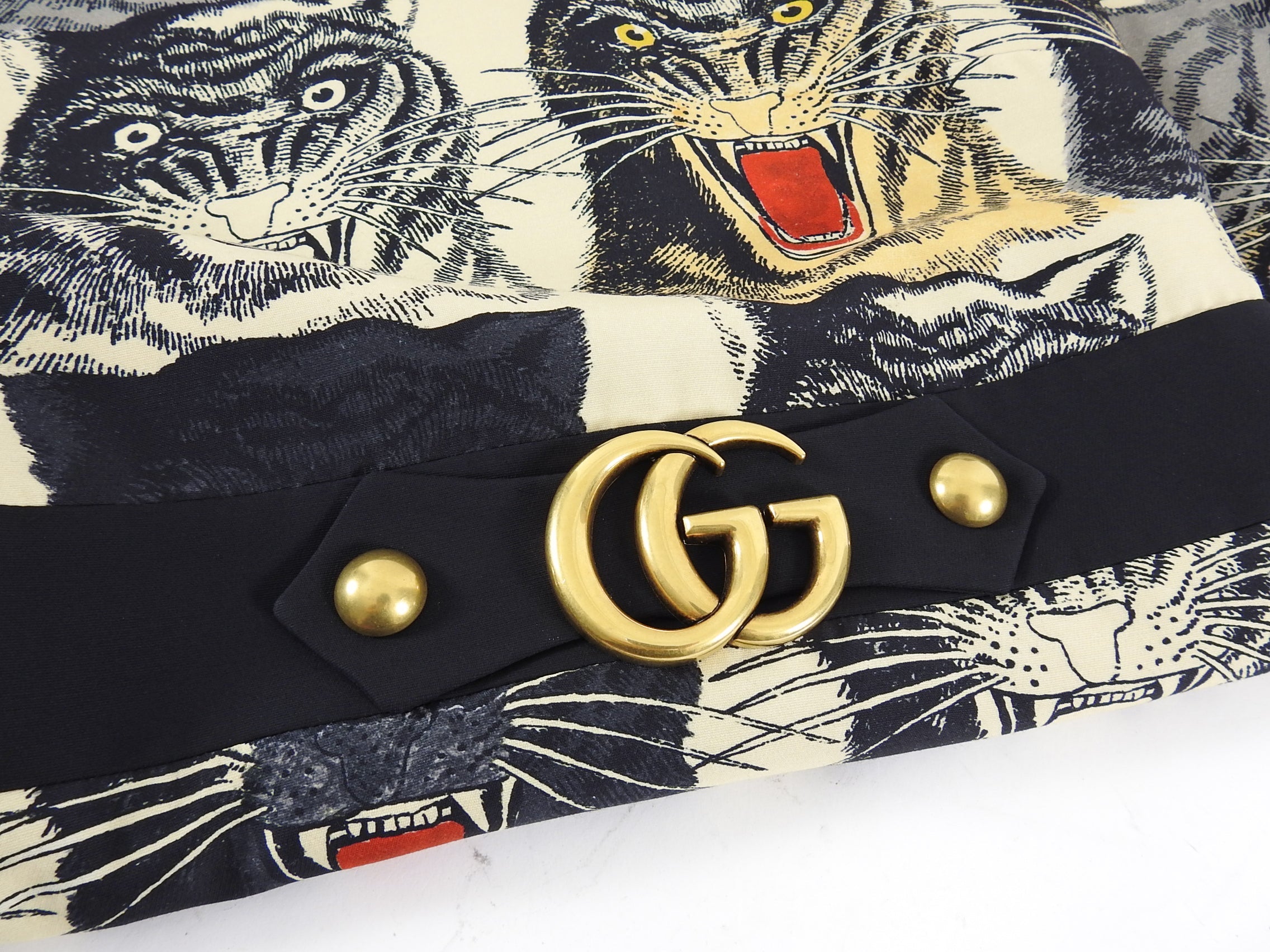 Gucci Tiger Head Design GG Marmont Sleeveless Dress - IT44 / 8 / 10