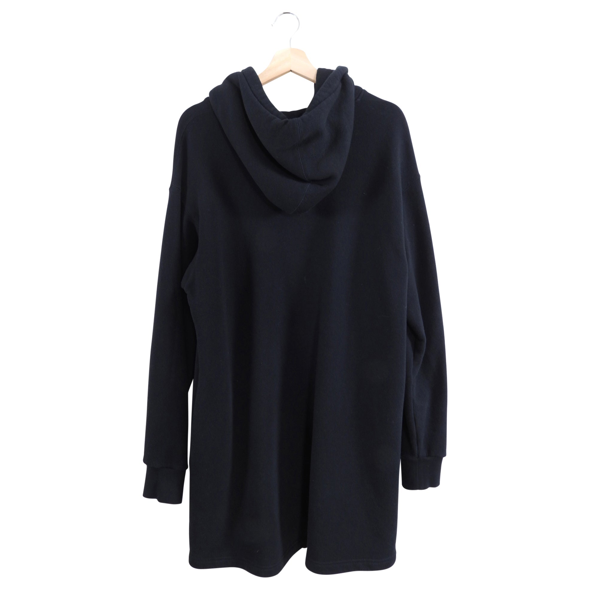 Gucci Black Graphic Logo Hooded Dress
