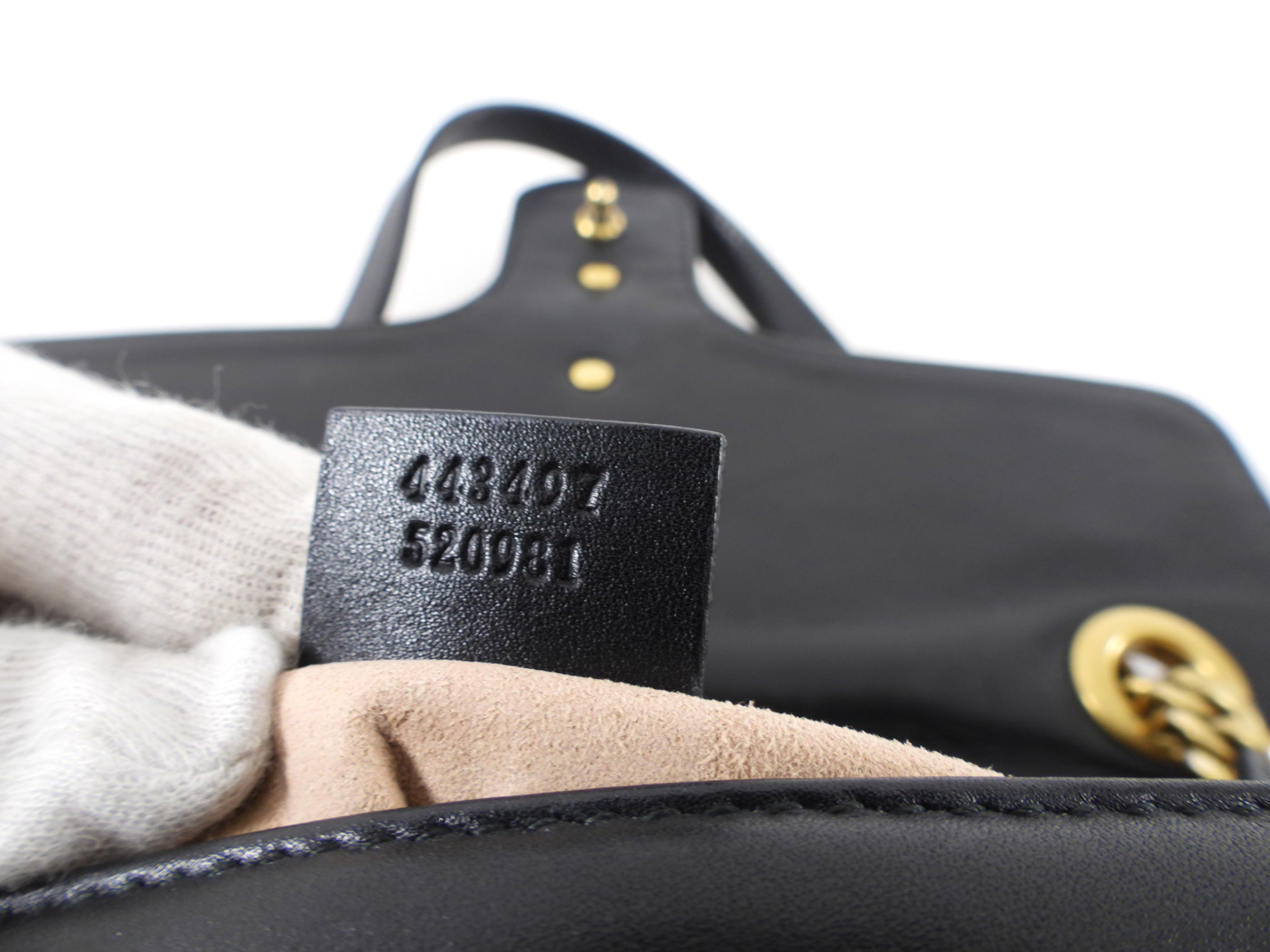 Gucci Marmont Matelasse Black Small Leather Flap Bag