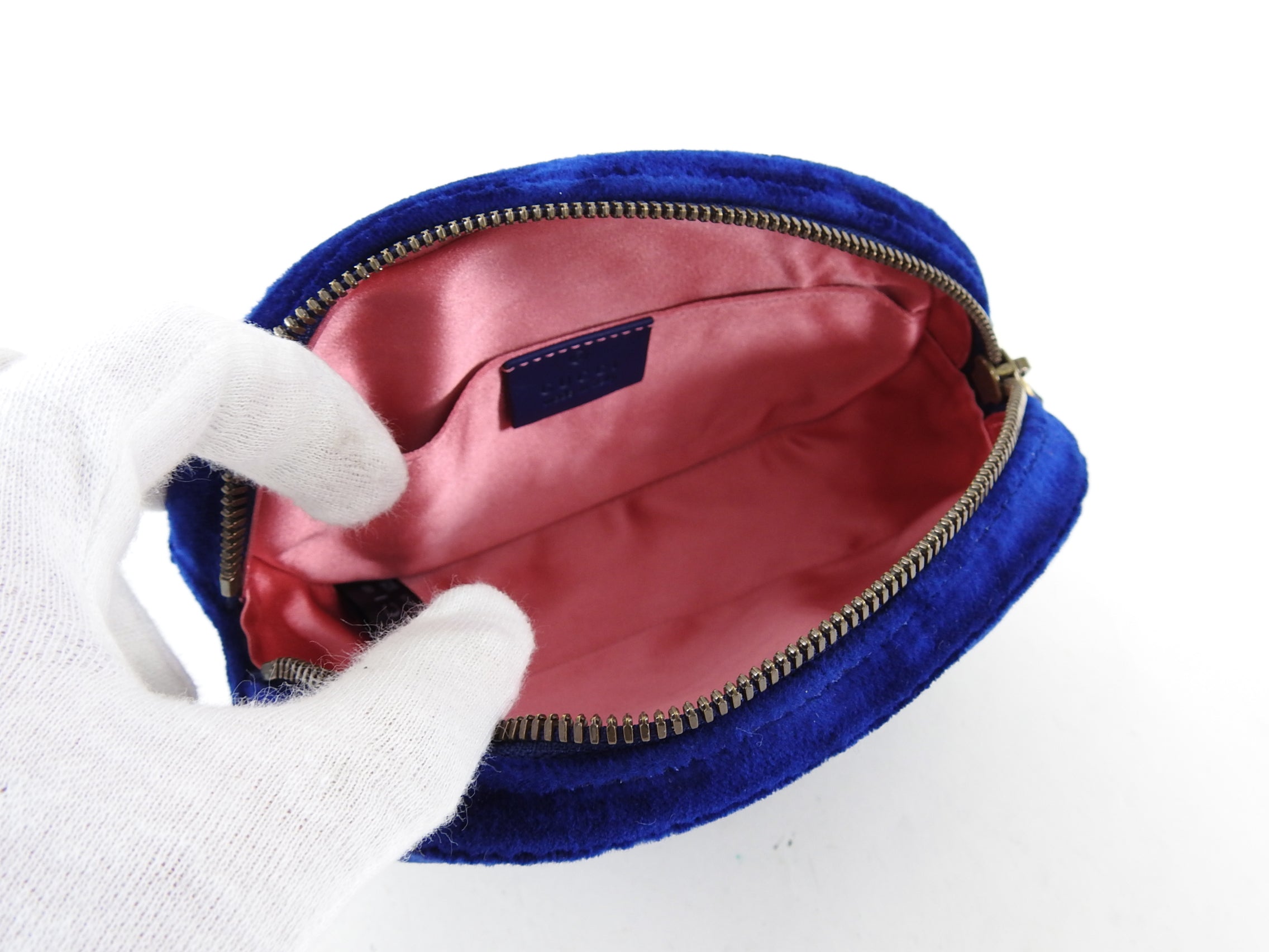 Gucci Velvet Marmont Belt Bag Royal Blue - 85 / 34