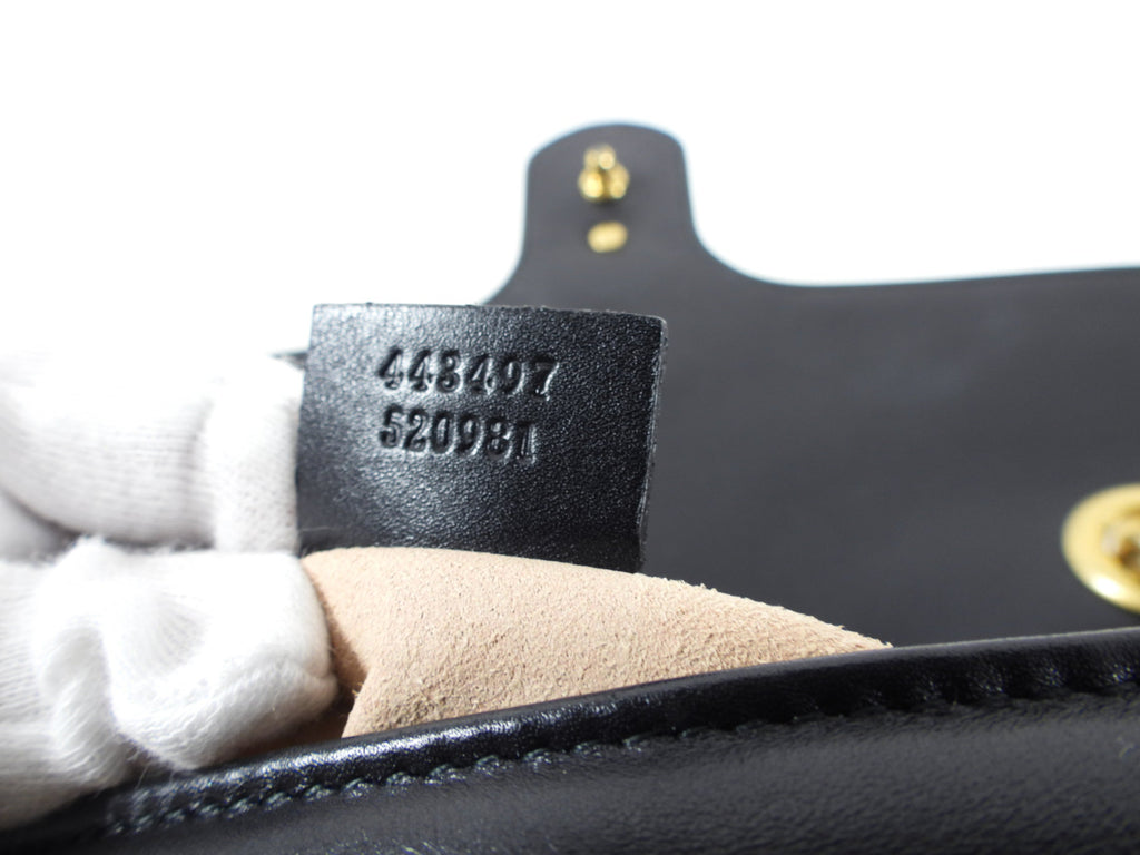 Gucci Black Matelasse Small Marmont Bag