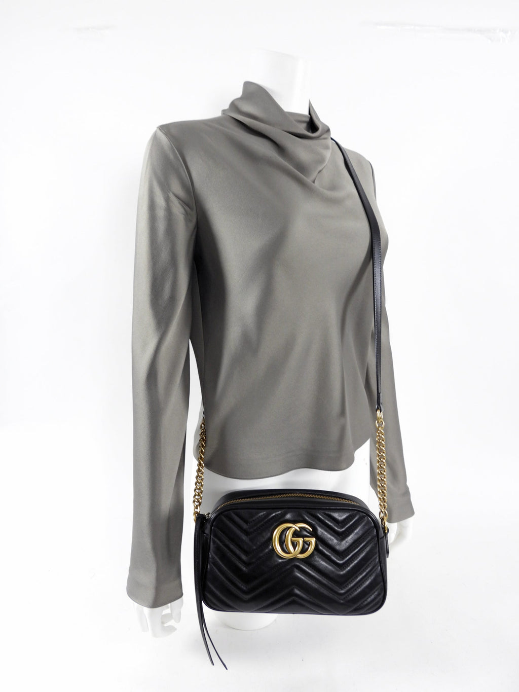 Gucci Marmont Quilted Crossbody Camera Bag