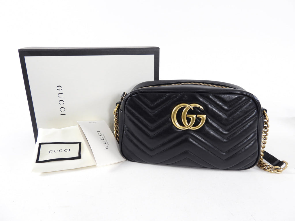 Gucci Marmont Quilted Crossbody Camera Bag