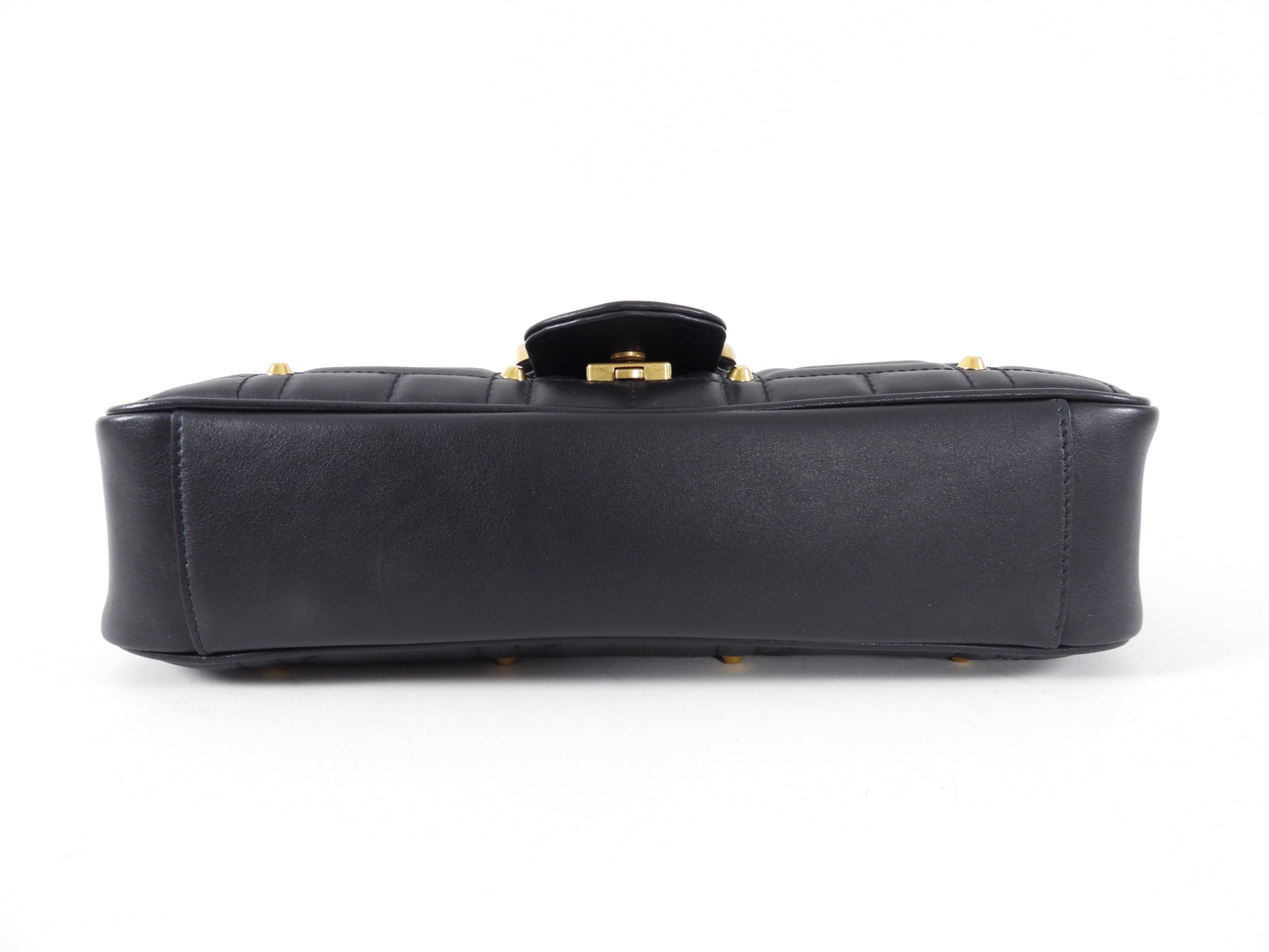 Gucci Marmont 2.0 Medium Flap Pearl Stud Flap Bag
