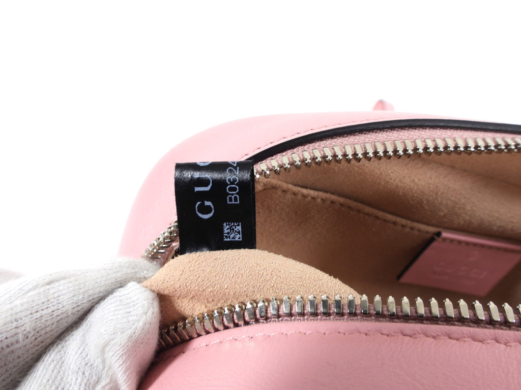 Gucci Light Pink Marmont Quilted Small Camera Bag
