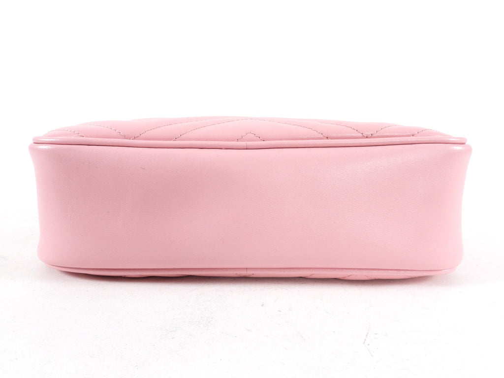 Gucci Light Pink Marmont Quilted Small Camera Bag