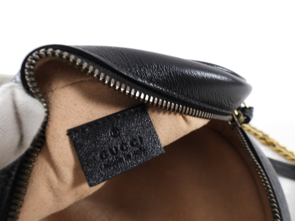 Gucci Marmont Quilted Round Crossbody Chain Bag