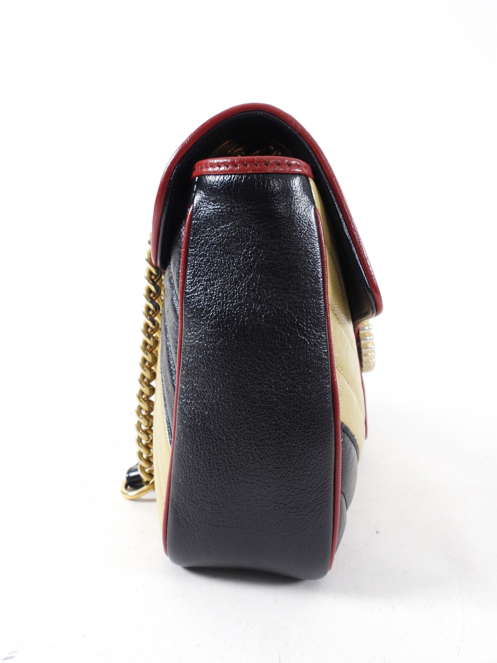 Gucci Marmont Medium Torchon Diagonal Stripe Flap Bag