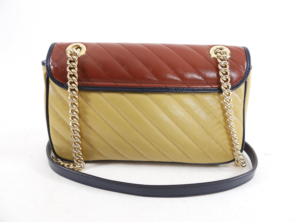 Gucci Marmont Small Tri-Color Limited Edition Torchon Flap Bag