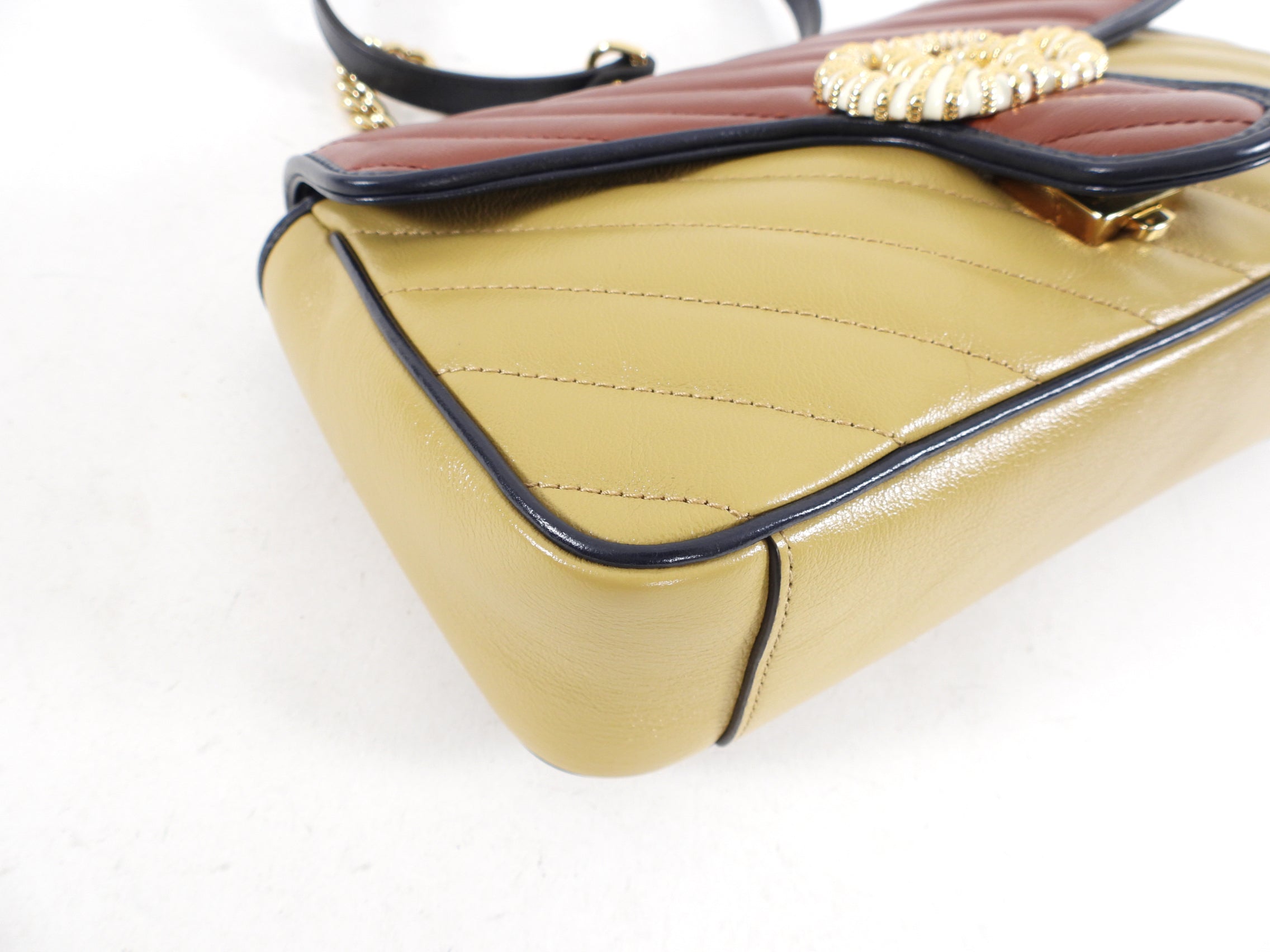 Gucci Marmont Small Tri-Color Limited Edition Torchon Flap Bag