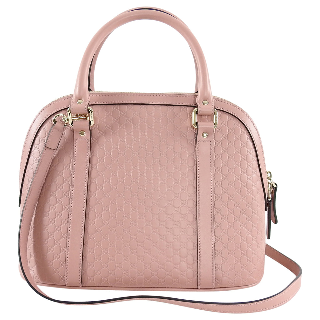 Gucci Micro Guccissima Soft Pink Domed Shoulder Bag