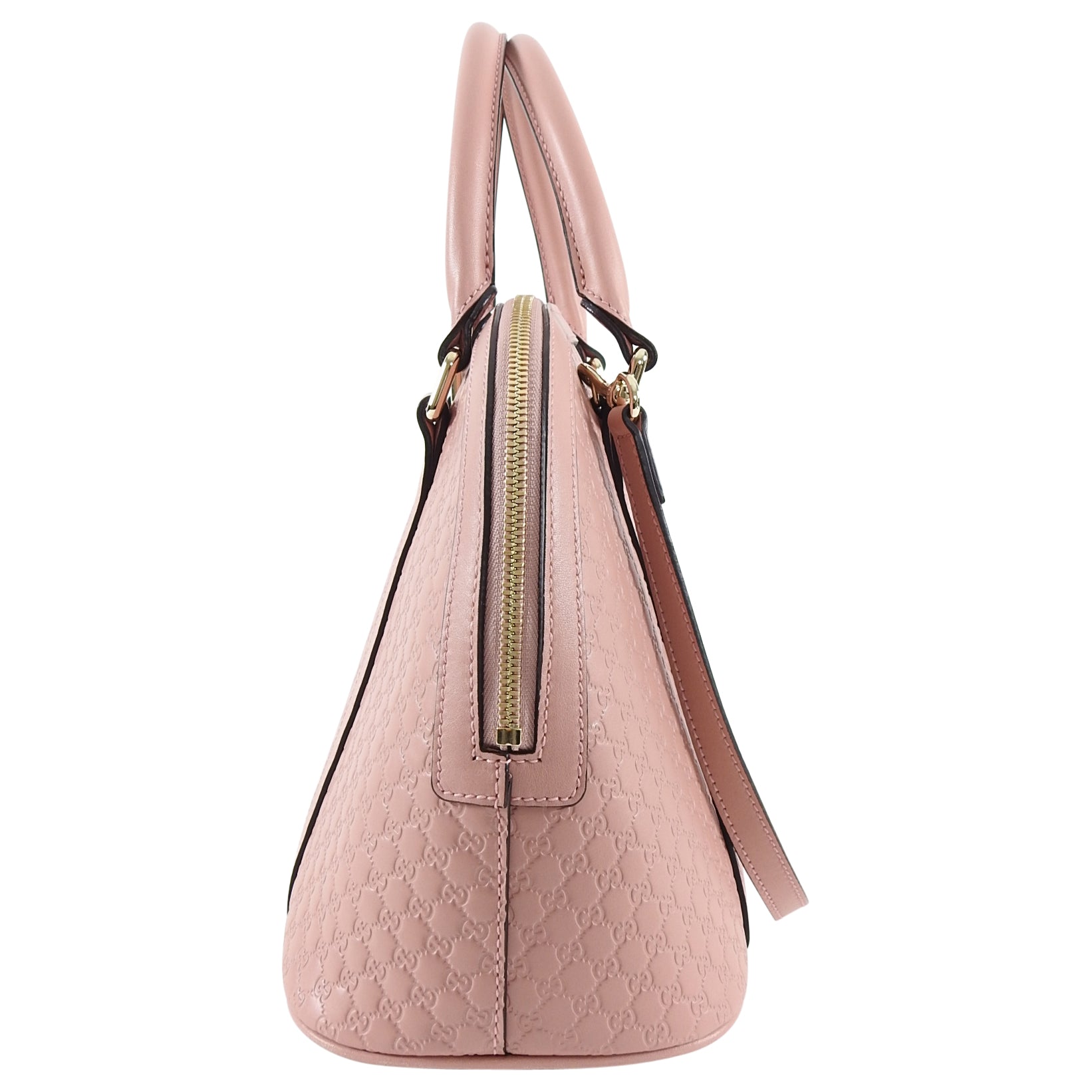 Gucci Micro Guccissima Soft Pink Domed Shoulder Bag