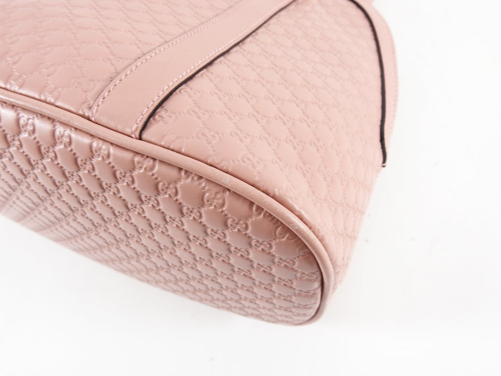 Gucci Micro Guccissima Soft Pink Domed Shoulder Bag