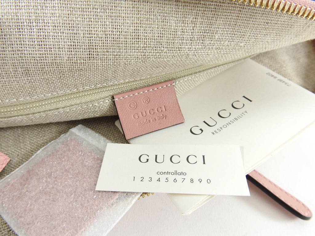Gucci Micro Guccissima Soft Pink Domed Shoulder Bag