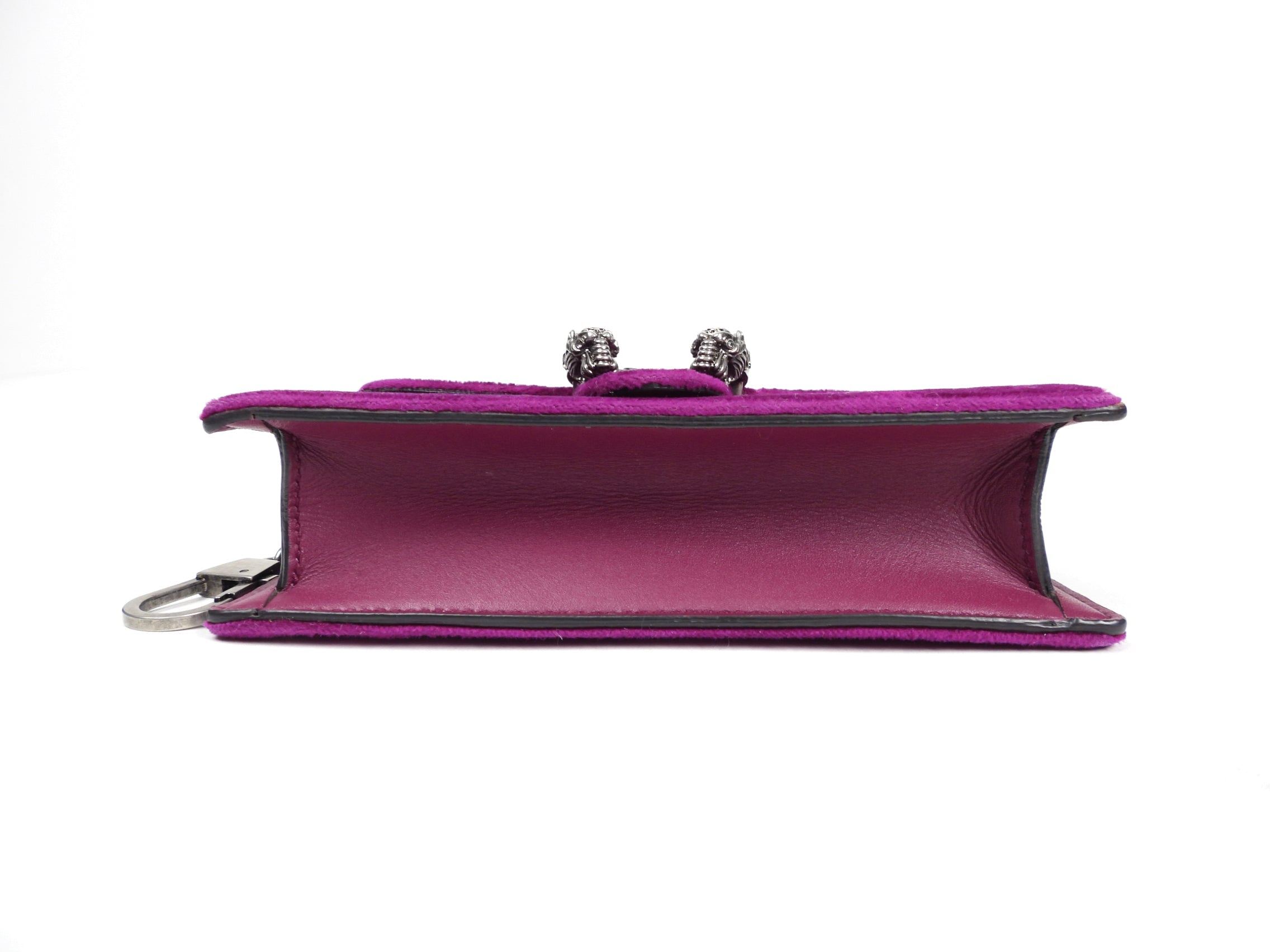 Gucci Purple Velvet Super Mini Dionysus Crossbody Bag