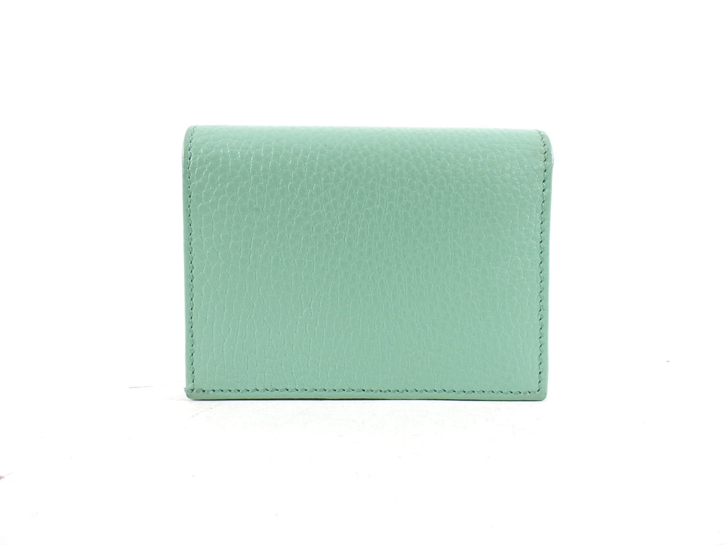 Gucci Mint Green Small Bifold Compact Wallet