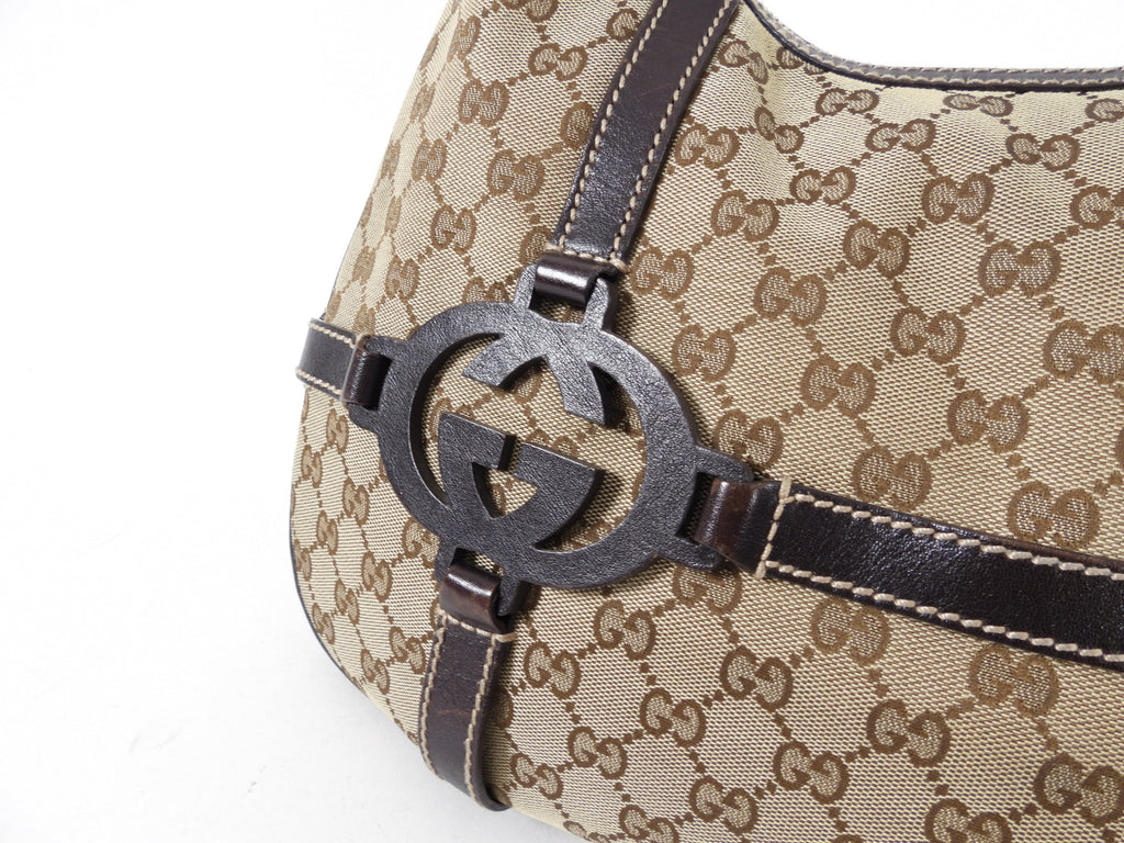 Gucci Brown Monogram Royal Hobo Bag
