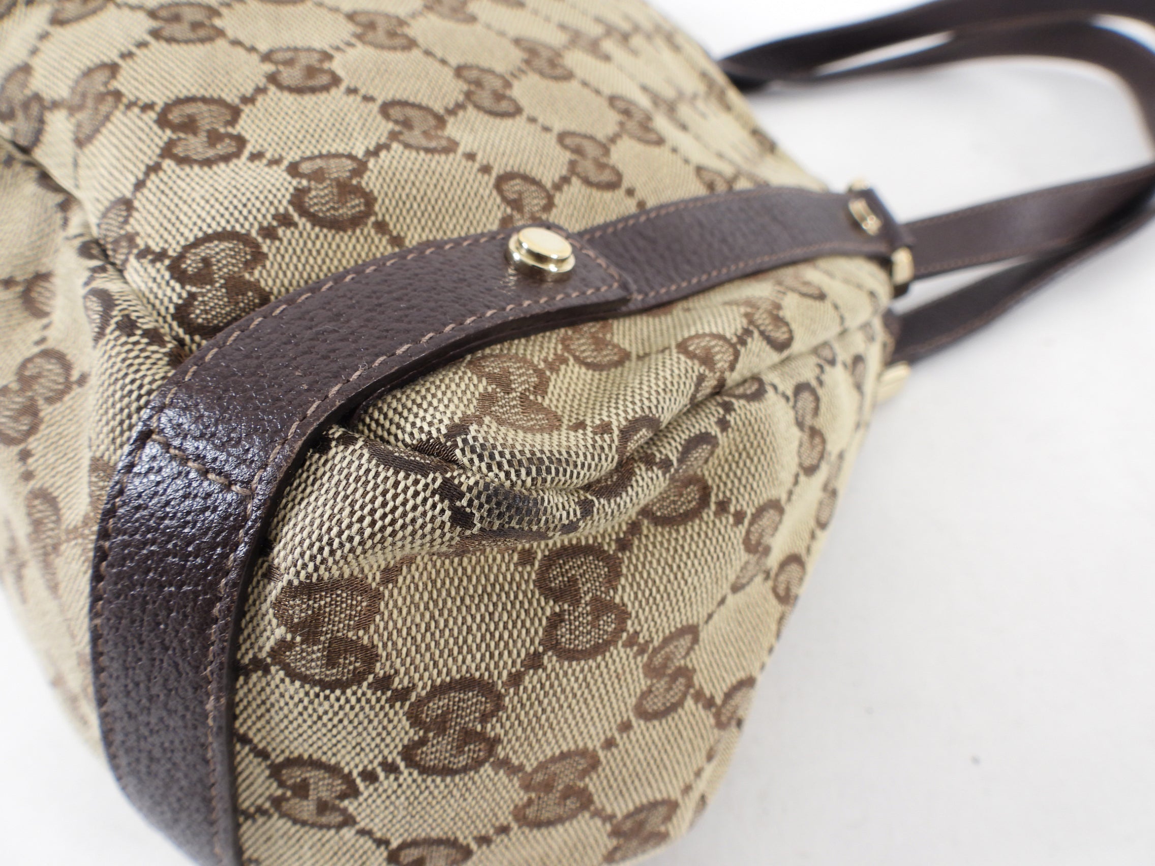 Gucci Monogram Canvas Medium Hobo Tote Bag