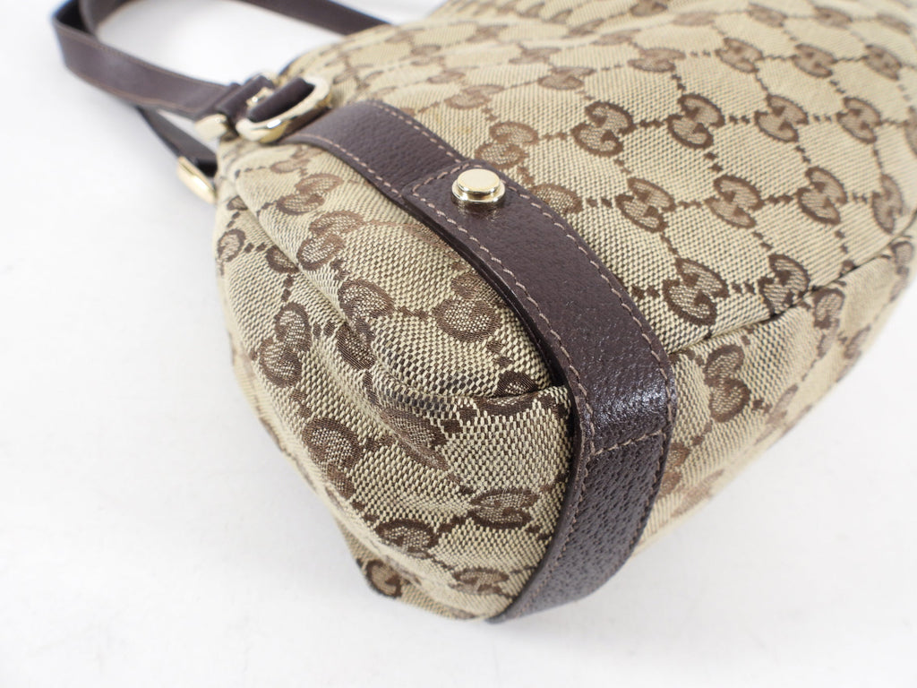 Gucci Monogram Canvas Medium Hobo Tote Bag