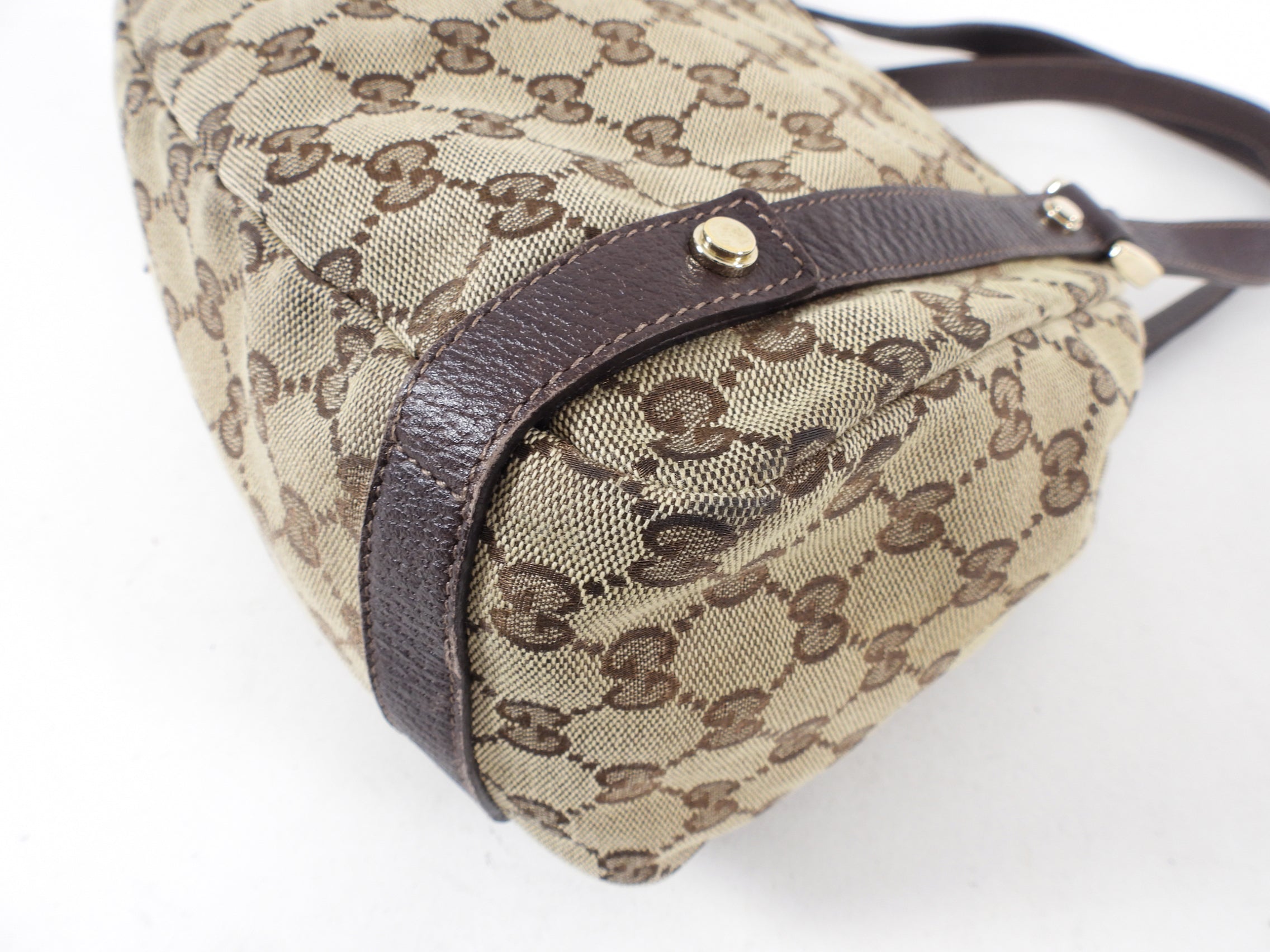 Gucci Monogram Canvas Medium Hobo Tote Bag