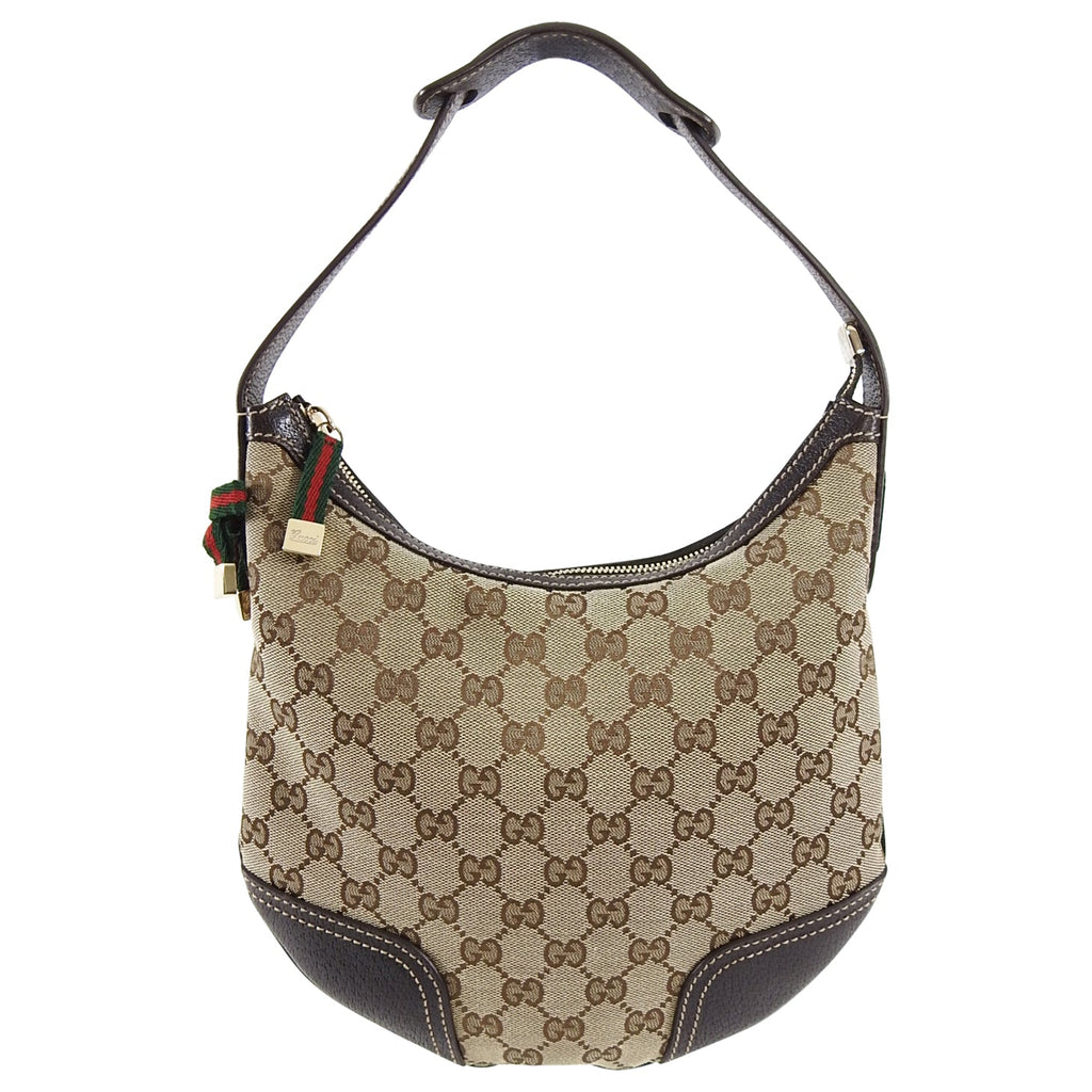 Gucci Small Brown Monogram Princey Hobo Bag
