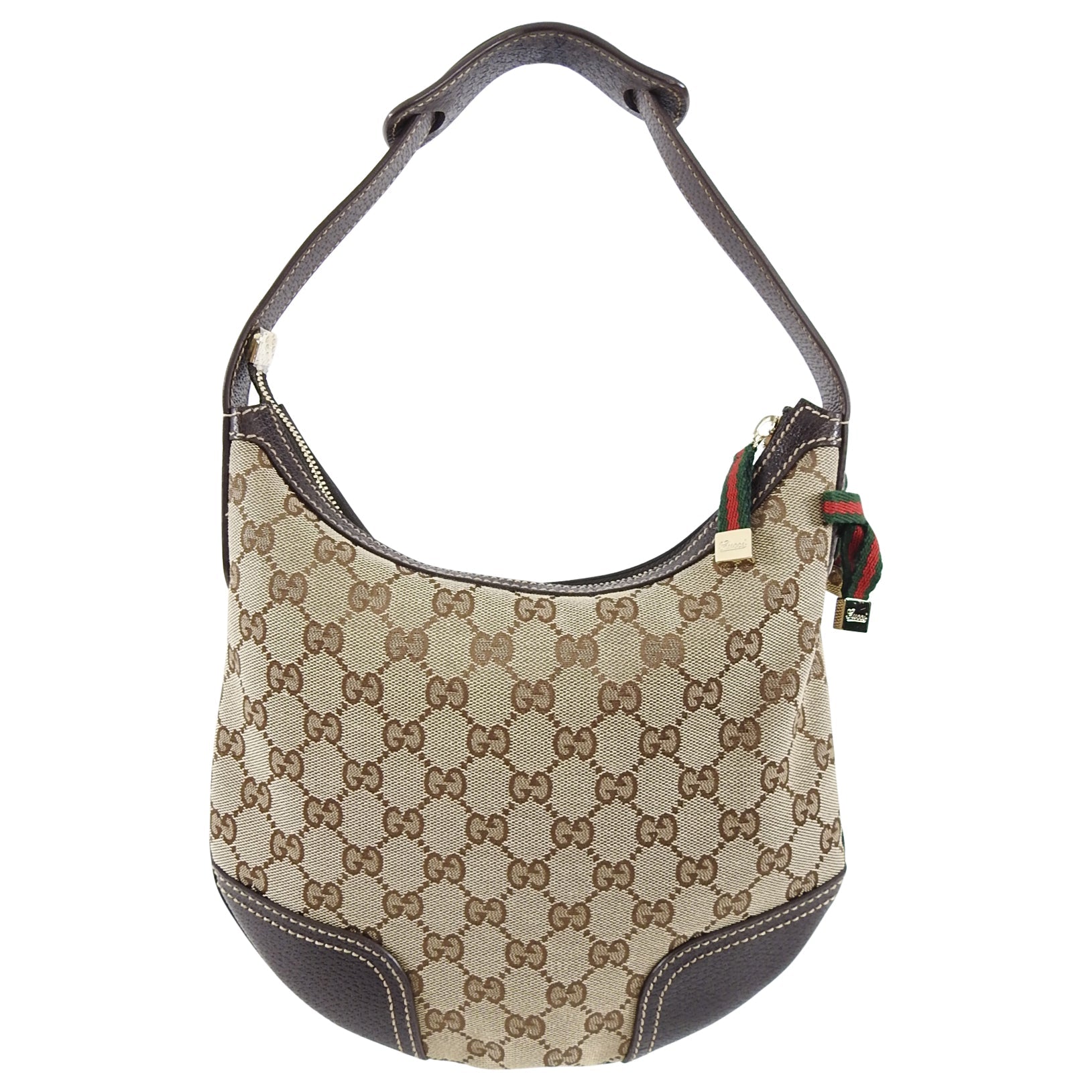 Gucci Small Brown Monogram Princey Hobo Bag