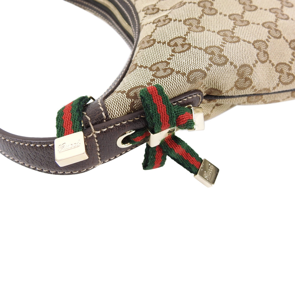 Gucci Small Brown Monogram Princey Hobo Bag