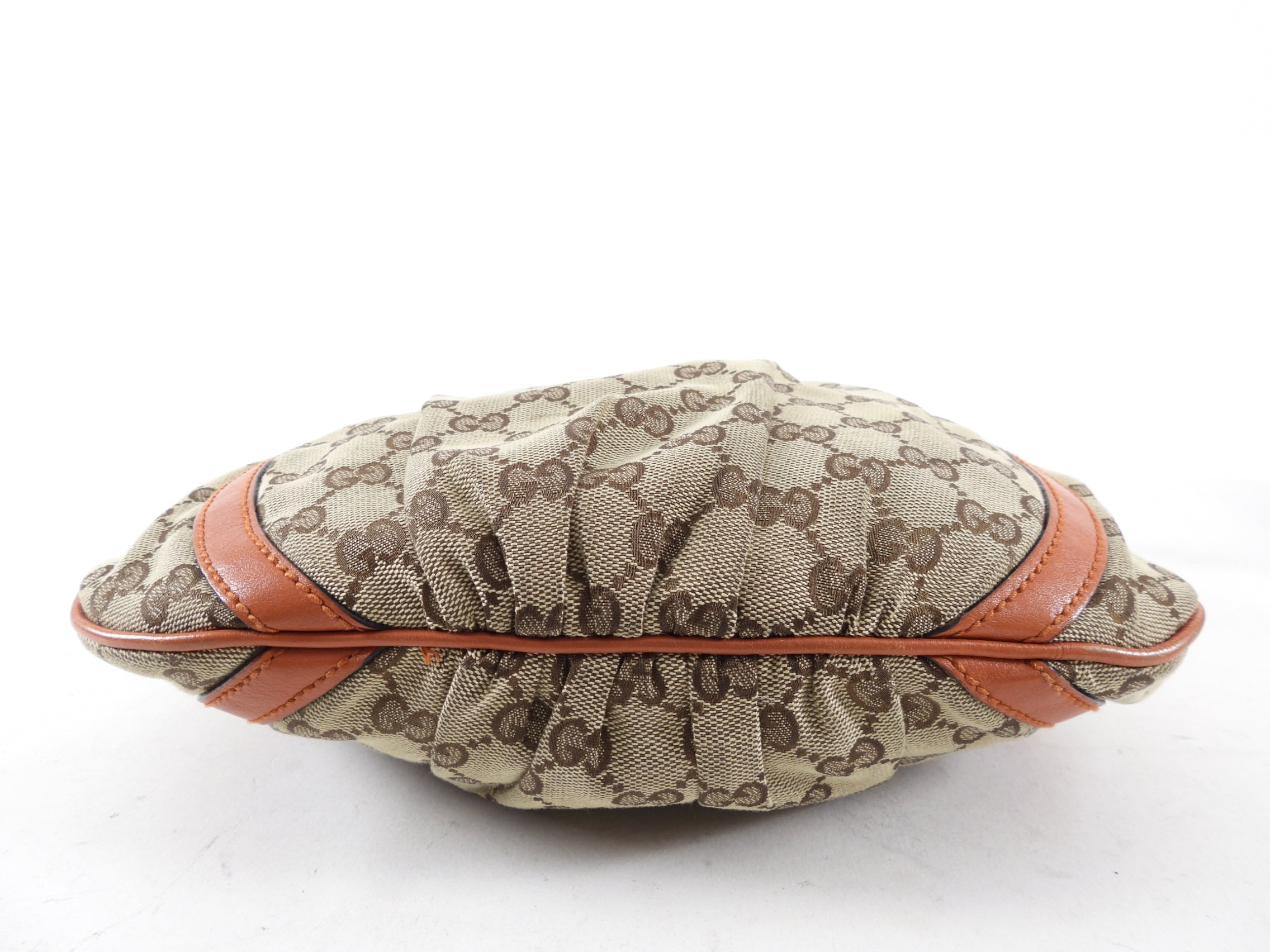 Gucci Monogram Canvas D Ring Abbey Crossbody Bag