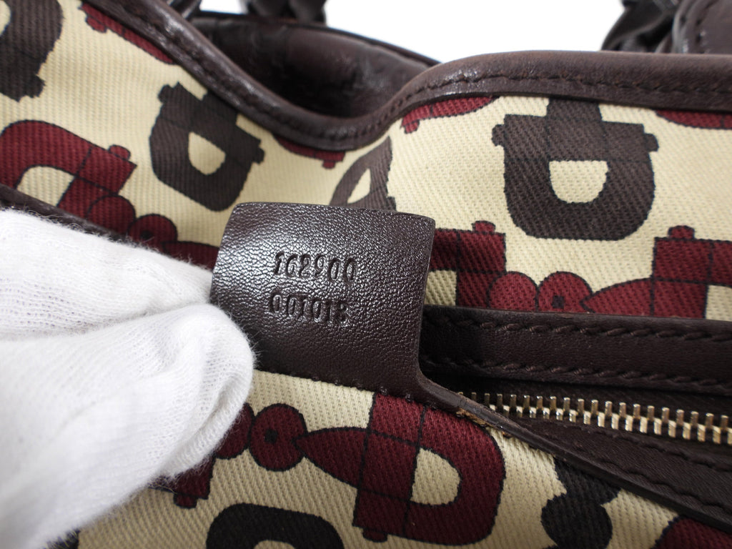 Gucci Guccissima Brown Leather Pellham Bag