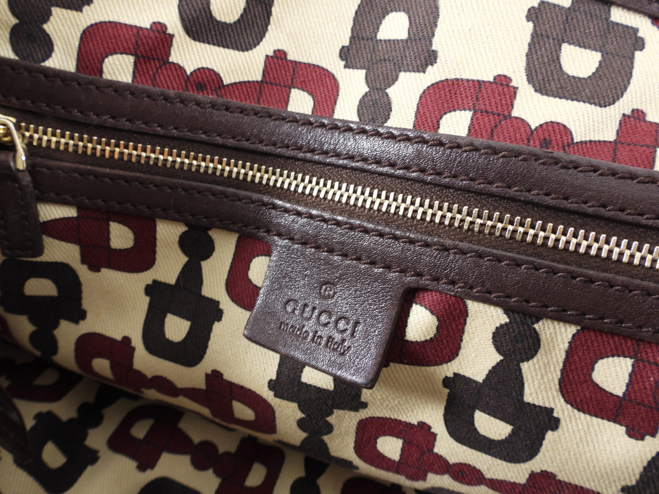 Gucci Guccissima Brown Leather Pellham Bag