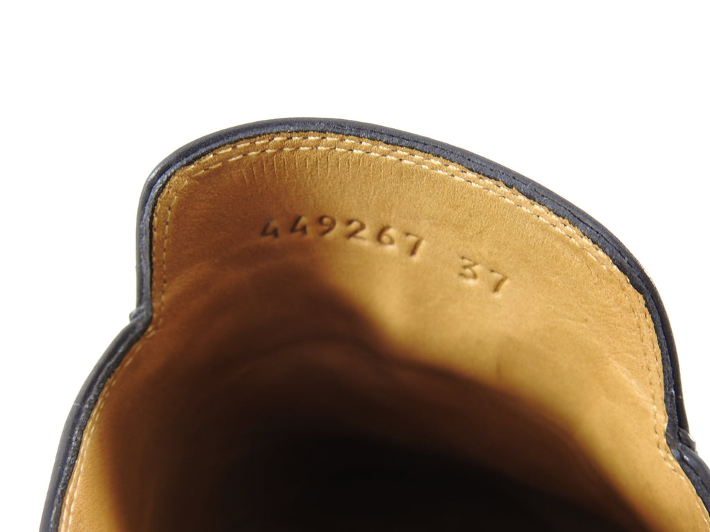 Gucci Princetown Slipper with Embroidered Rose - 6.5