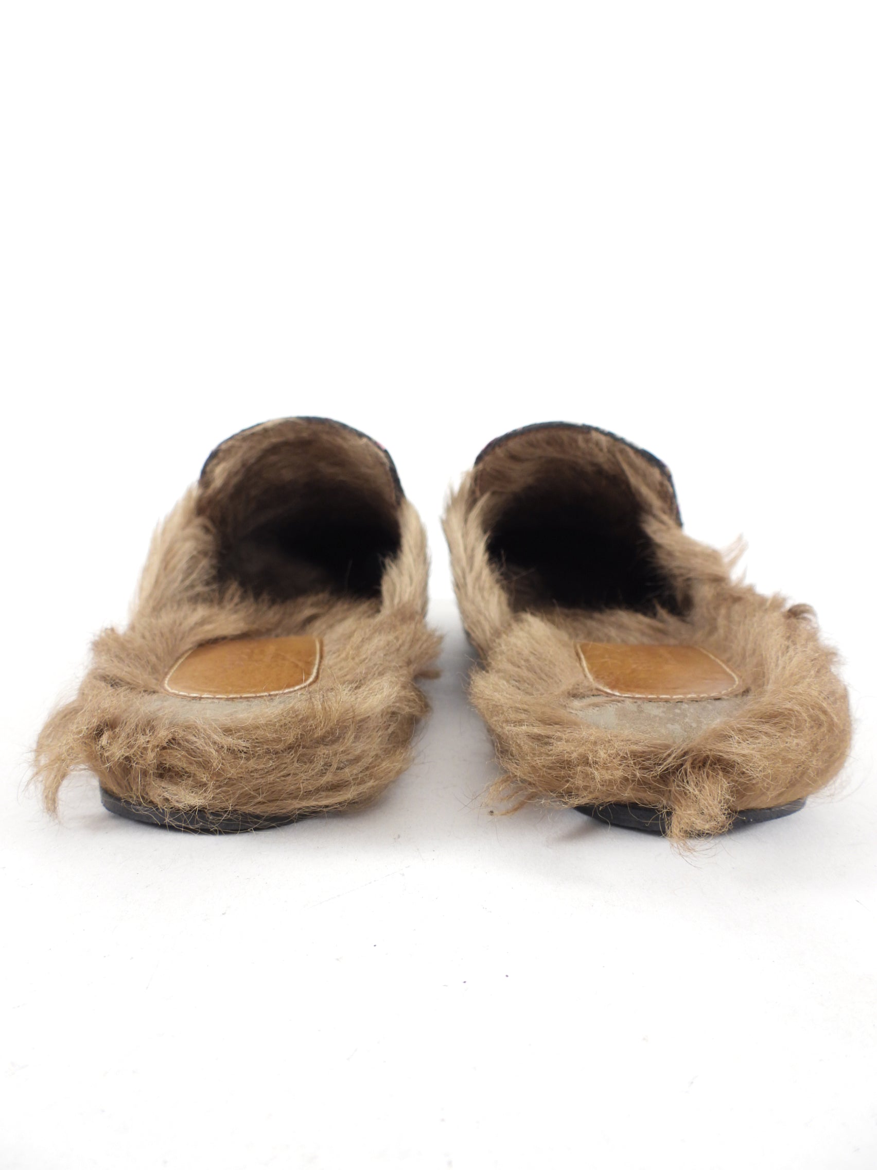 Gucci Princetown Romantique Brocade Heart Slippers - 36.5