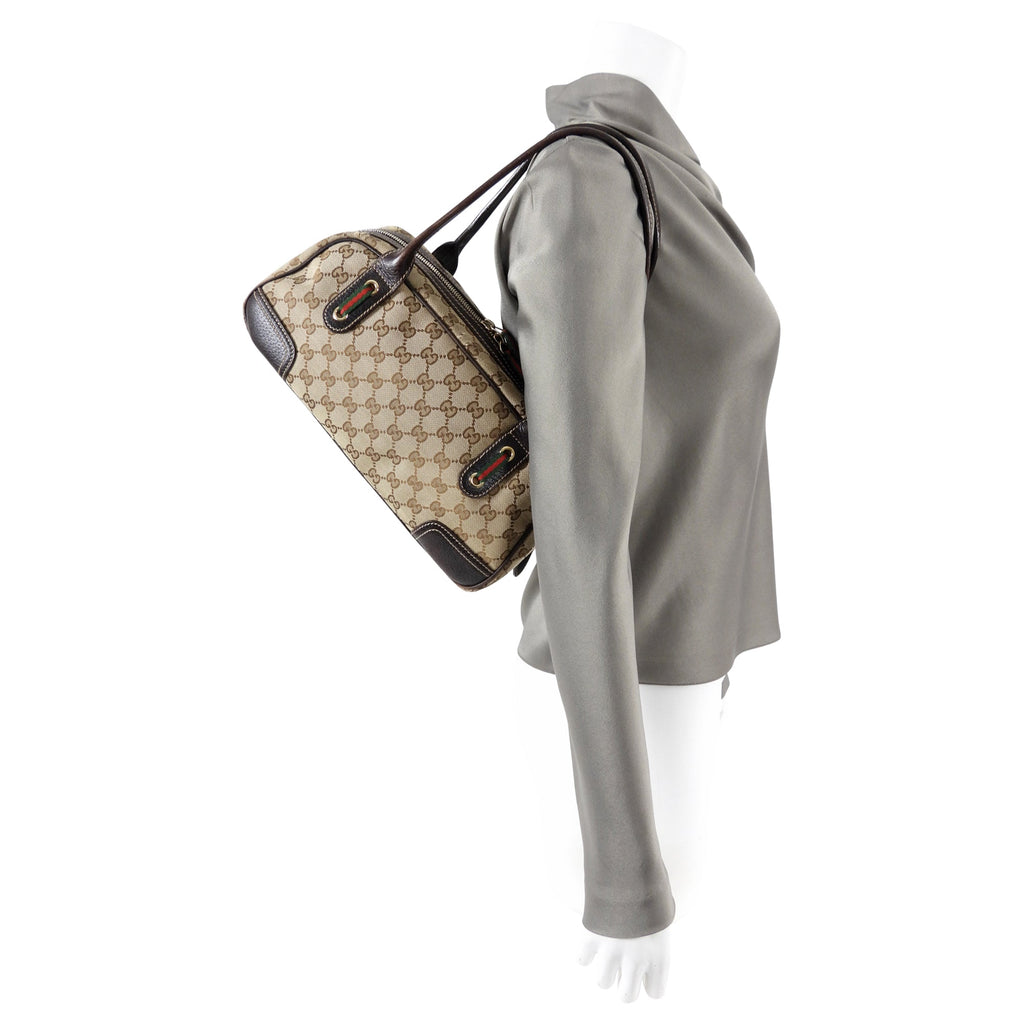 Gucci Princey Monogram Canvas Shoulder Bag