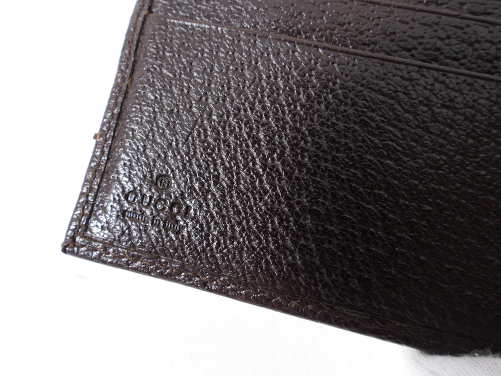 Gucci Princey Brown Monogram French Compact Wallet