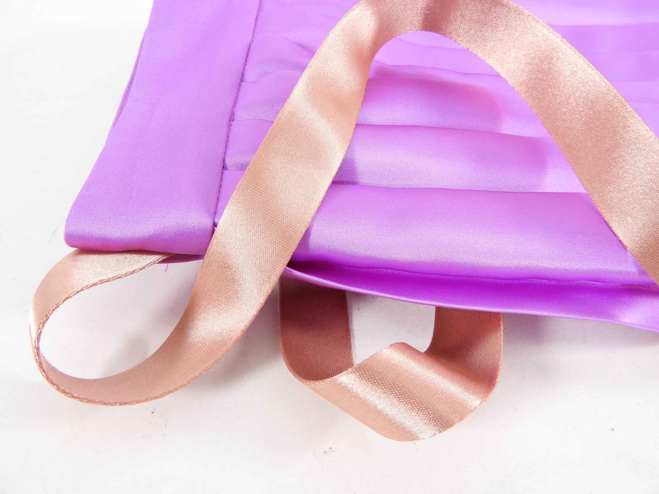 Gucci Purple Satin Pleated Skirt with Sash Belt - S