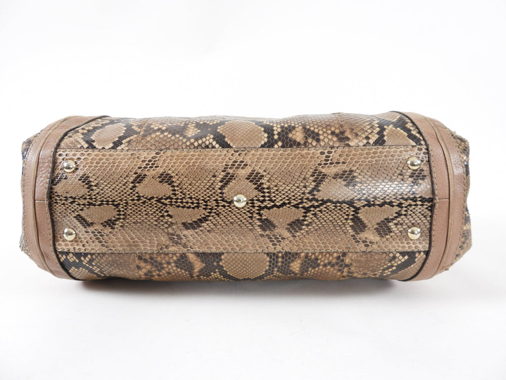 Gucci Python Bella Convertible Tote Bag