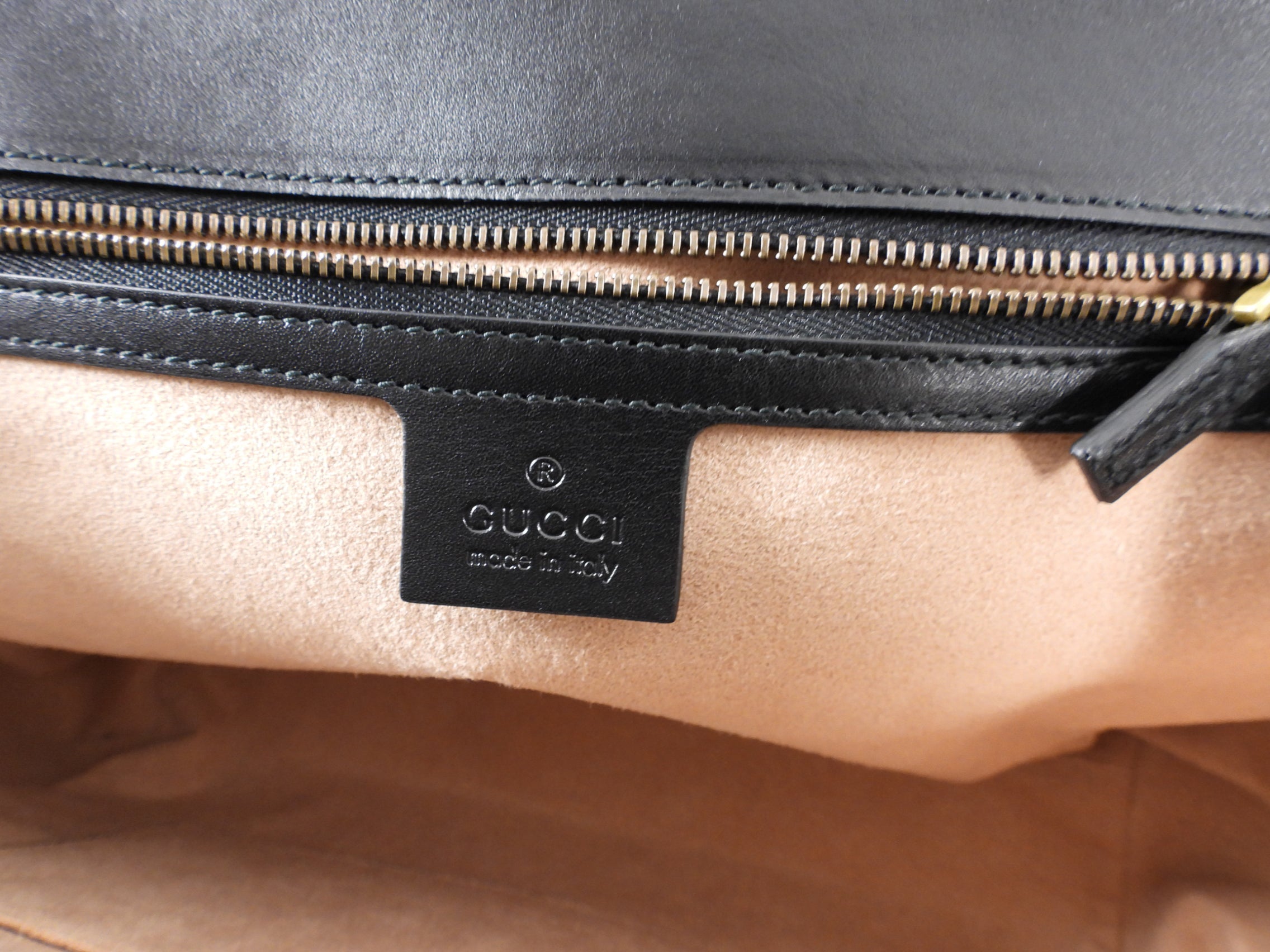 Gucci Pink Navy White Bamboo Queen Margaret Medium Bag