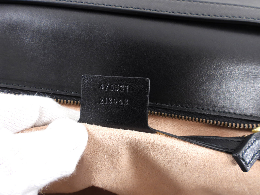 Gucci Pink Navy White Bamboo Queen Margaret Medium Bag