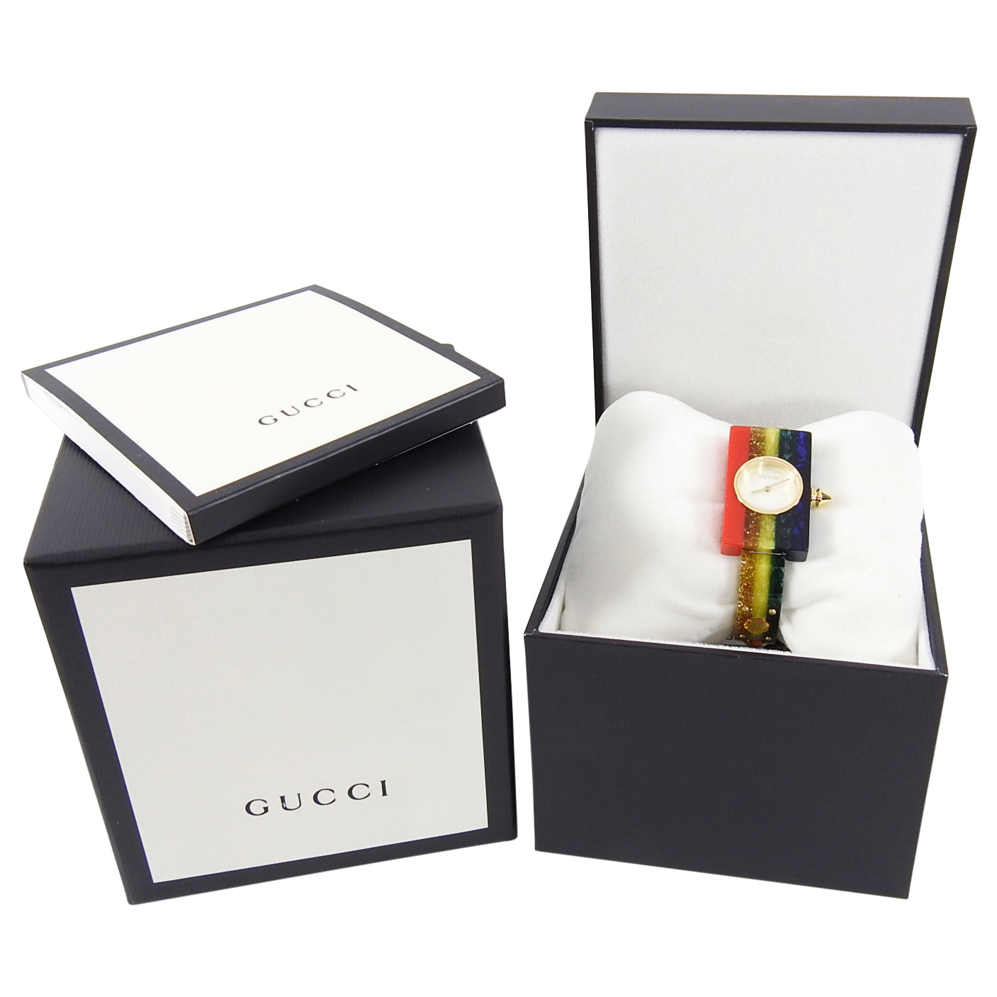 Gucci 2020 Vintage Web Watch 143.5 Rainbow Stripe Bracelet Watch