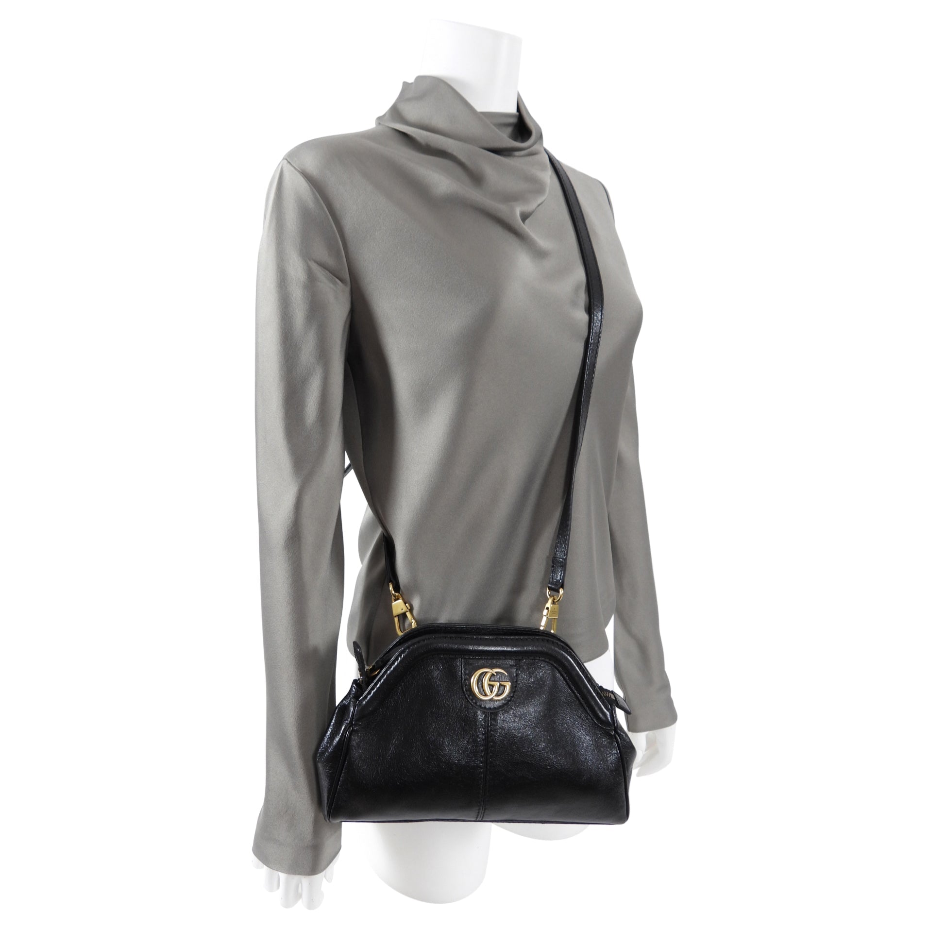 Gucci Rebelle Marmont GG Logo Small Crossbody Bag