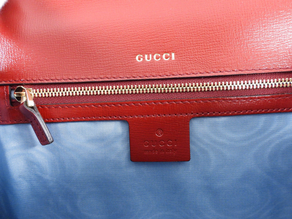 Gucci Red Azalea Michel Print Small Shoulder Bag