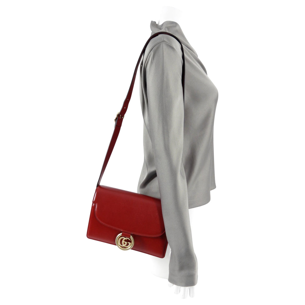 Gucci Red Azalea Michel Print Small Shoulder Bag