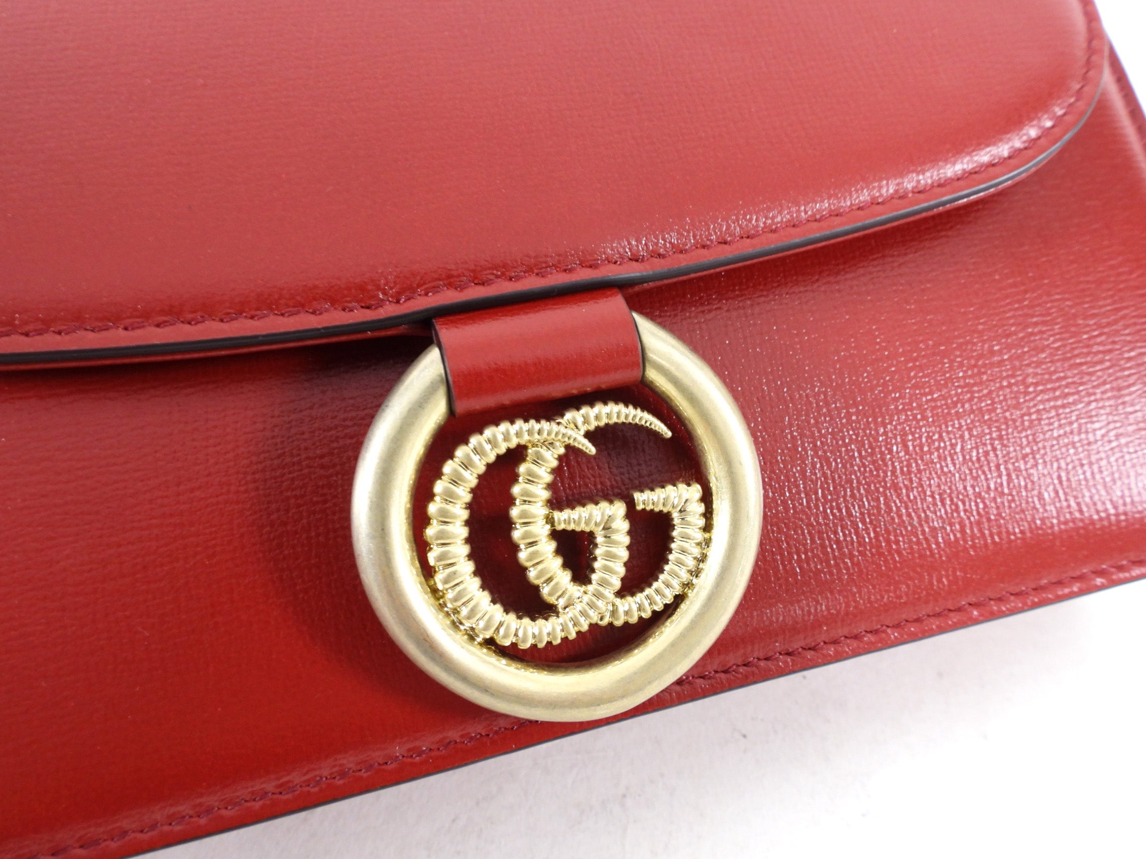 Gucci Red Azalea Michel Print Small Shoulder Bag