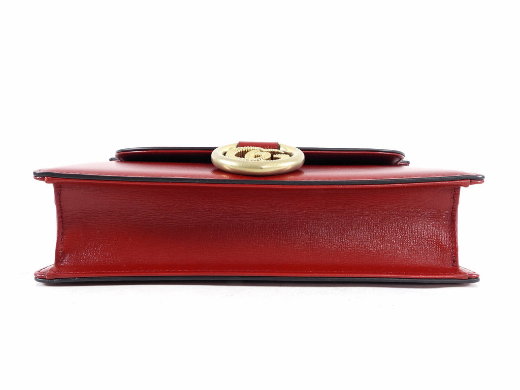 Gucci Red Azalea Michel Print Small Shoulder Bag