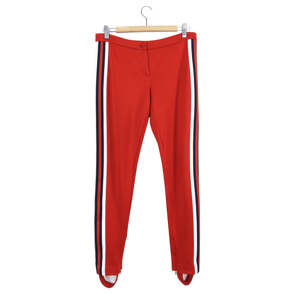 Gucci Red Knit Jersey Stripe Leggings / Joggers - M