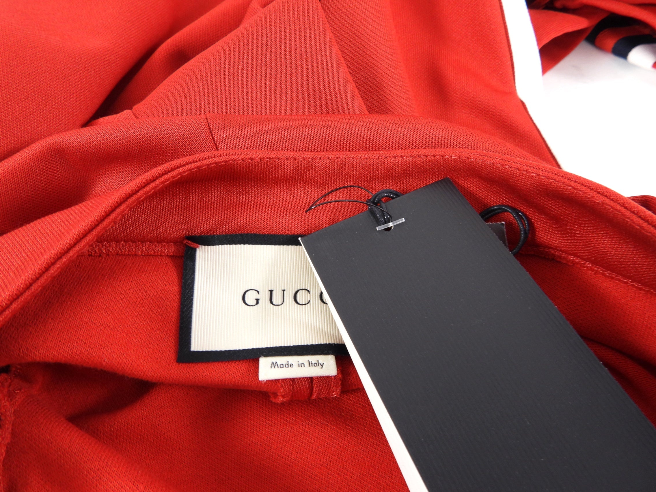 Gucci Red Knit Jersey Stripe Leggings / Joggers - M