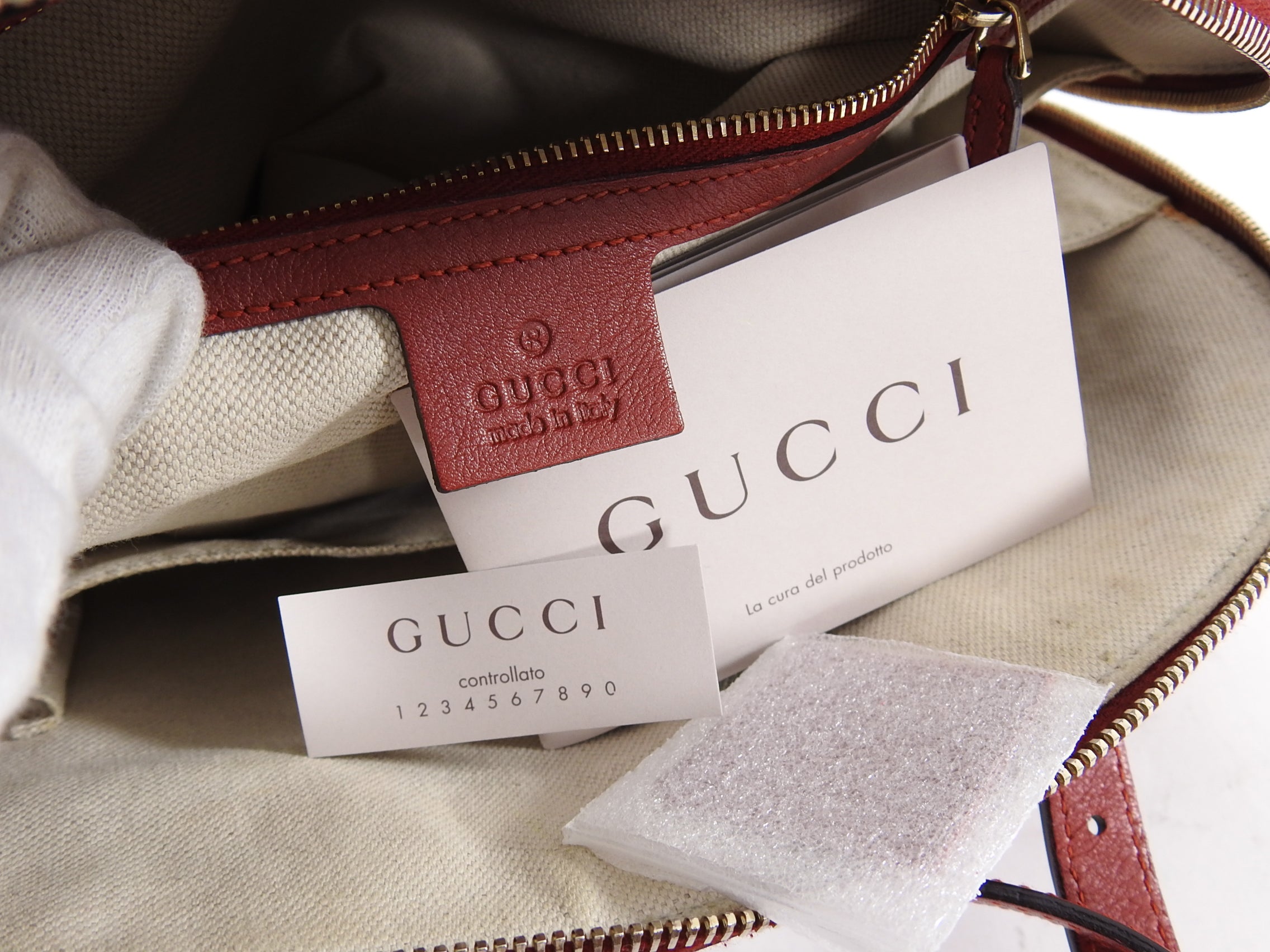 Gucci Red Patent Micro Guccissima Dome Small Nice Bag