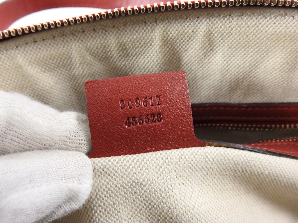 Gucci Red Patent Micro Guccissima Dome Small Nice Bag