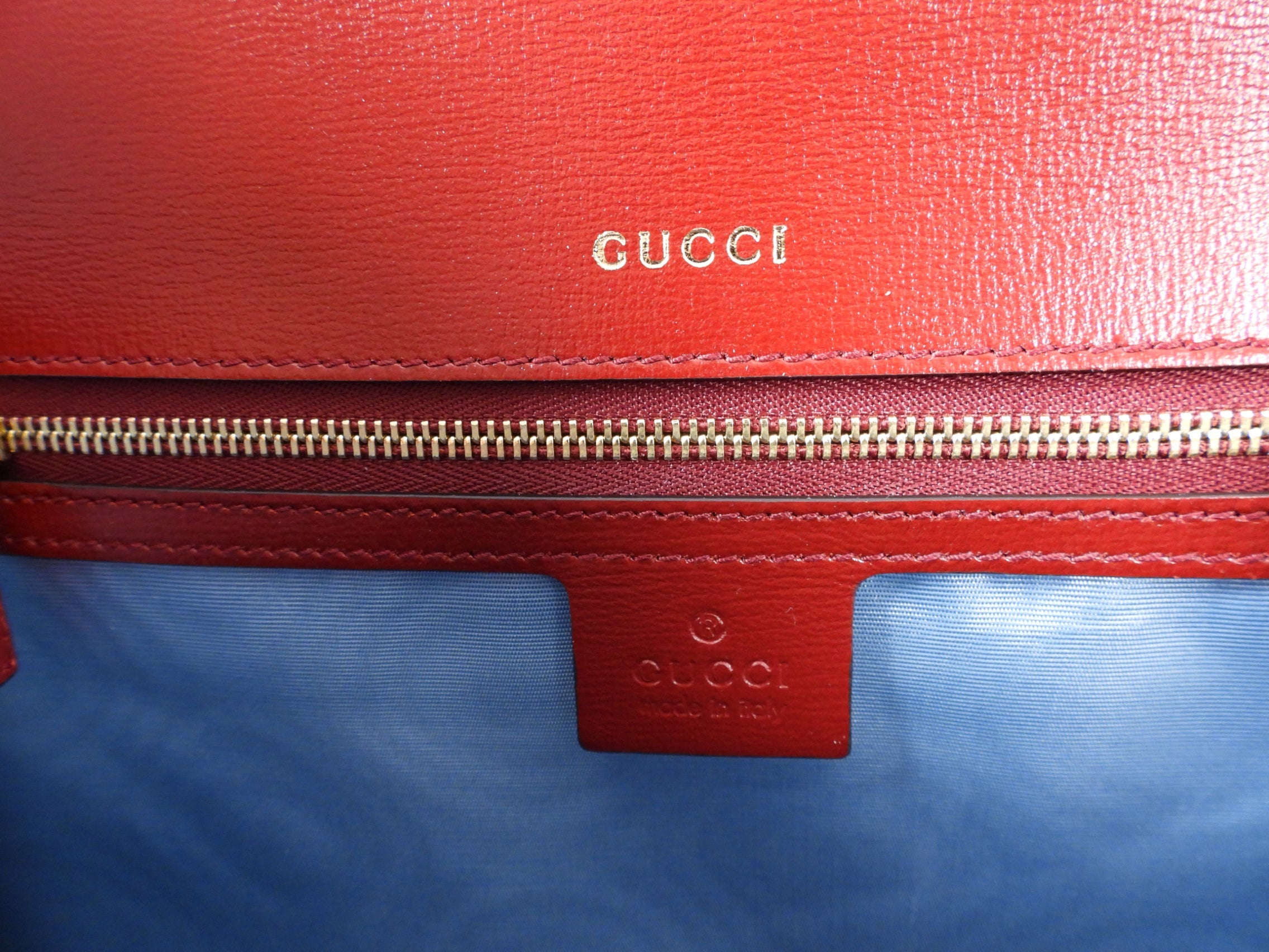 Gucci Brick Red Medium Suede Ring Scarf Bag